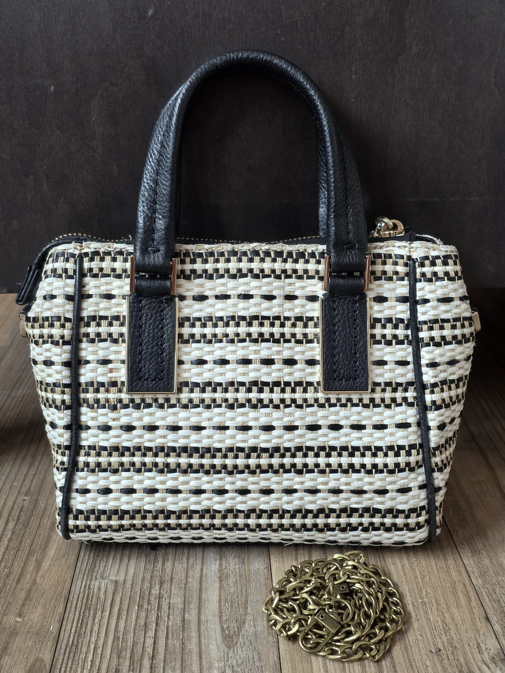 kate spade woven black